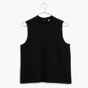 Madewell Mixtape Mock Neck Back Zip Tank